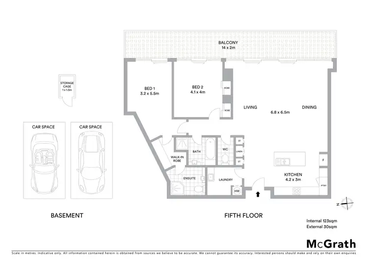 Floorplan of Homely apartment listing, 502/65 Beach Street, Port Melbourne VIC 3207