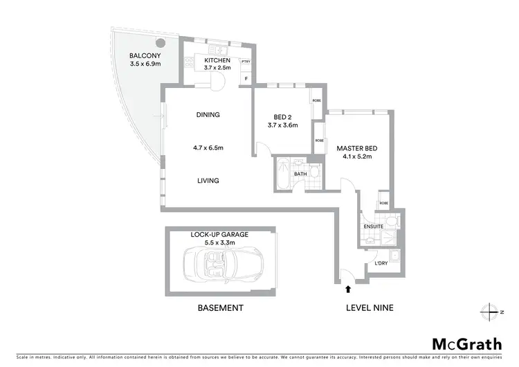 Floorplan of Homely apartment listing, 906/20 Gerrale Street, Cronulla NSW 2230