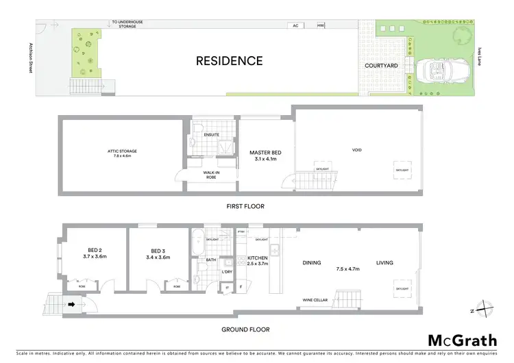 Floorplan of Homely house listing, 75 Atchison Street, Crows Nest NSW 2065