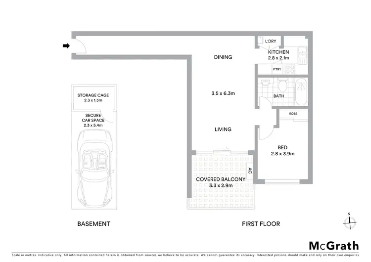 Floorplan of Homely apartment listing, 12/1264 Pittwater Road, Narrabeen NSW 2101