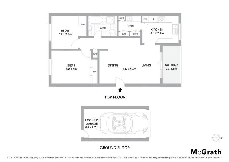 Floorplan of Homely apartment listing, 6/15 Ranclaud Street, Merewether NSW 2291