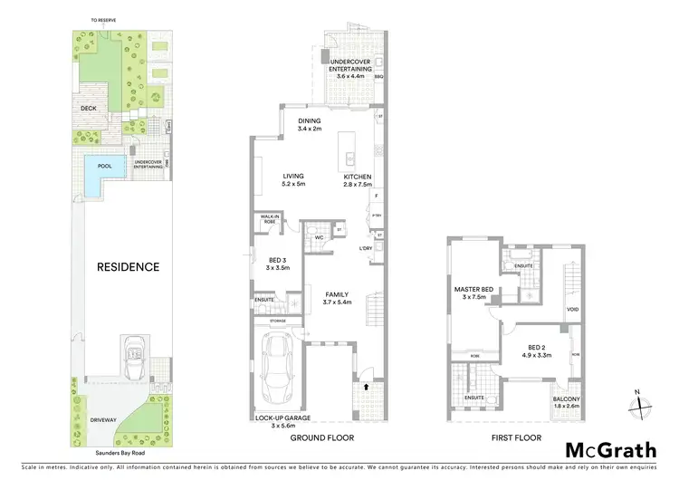 Floorplan of Homely semi-detached listing, 1/56 Saunders Bay Road, Caringbah South NSW 2229
