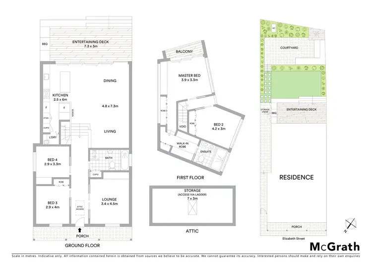 Floorplan of Homely house listing, 40 Elizabeth Street, Rozelle NSW 2039