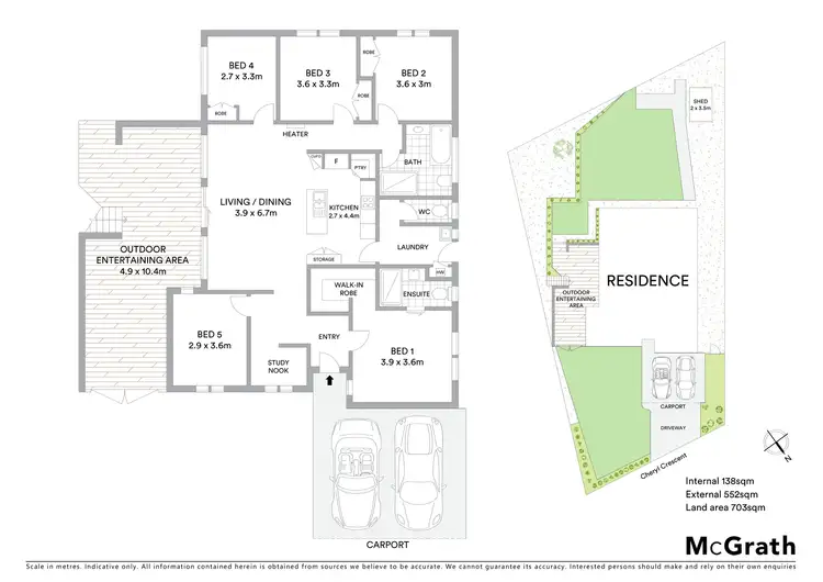 Floorplan of Homely house listing, 18 Cheryl Crescent, Belmont VIC 3216