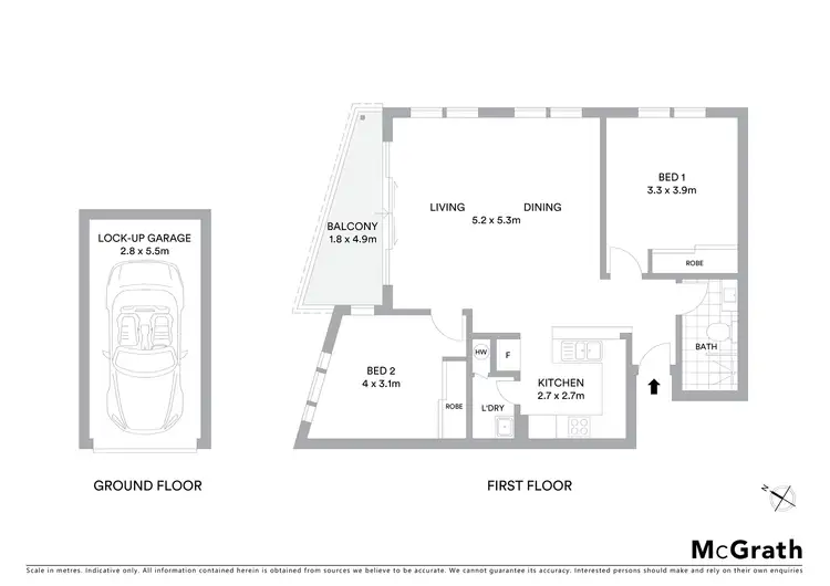 Floorplan of Homely apartment listing, 4/26 Melrose Parade, Clovelly NSW 2031