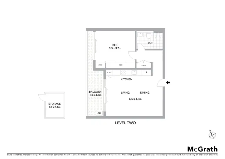 Floorplan of Homely apartment listing, 224/39 Mentmore Avenue, Rosebery NSW 2018