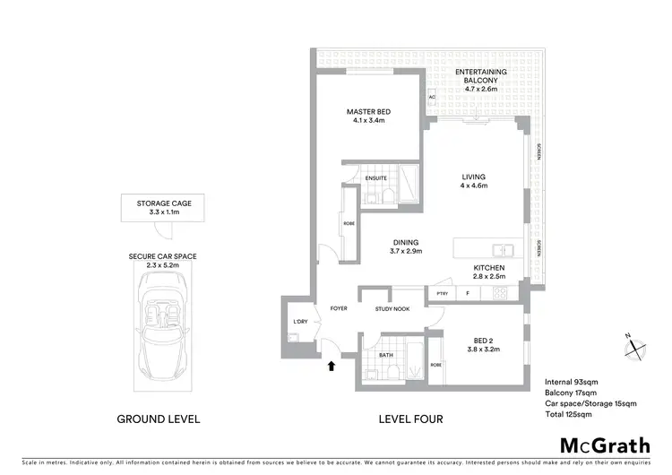 Floorplan of Homely apartment listing, 407/7 Stromboli Strait, Wentworth Point NSW 2127