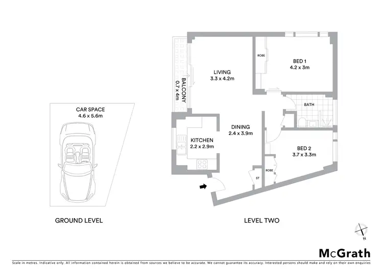 Floorplan of Homely apartment listing, 21/29 Carabella Street, Kirribilli NSW 2061