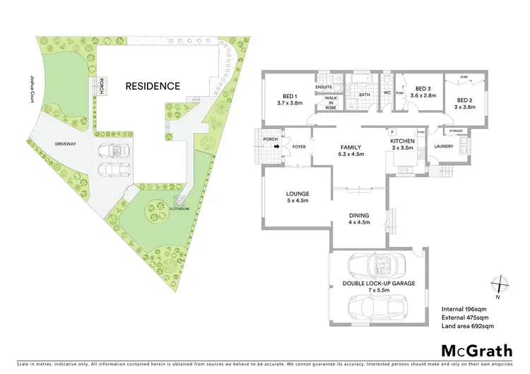 Floorplan of Homely house listing, 7 Joshua Court, Kings Park VIC 3021