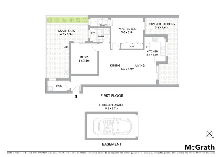 Floorplan of Homely apartment listing, 2/144-148 Glenayr Avenue, Bondi Beach NSW 2026