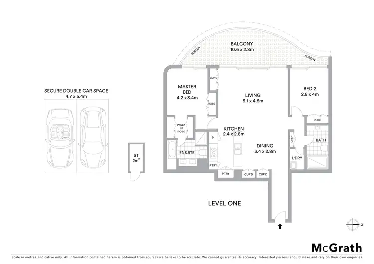 Floorplan of Homely apartment listing, 103/15 Barangaroo Avenue, Barangaroo NSW 2000