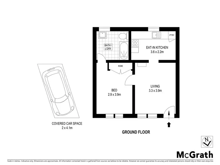 Floorplan of Homely apartment listing, 3/34 Bute Street, Murrumbeena VIC 3163