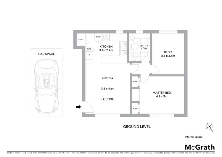 Floorplan of Homely apartment listing, 1/9 Devonport Street, Lyons ACT 2606