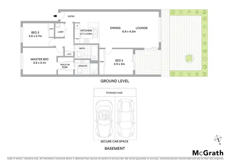 Floorplan of Homely apartment listing, 10/36 Morell Close, Belconnen ACT 2617