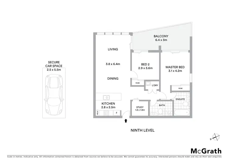 Floorplan of Homely apartment listing, 904/1 Foreshore Boulevarde, Woolooware NSW 2230
