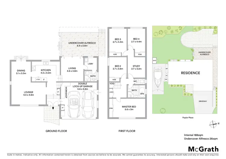 Floorplan of Homely house listing, 3 Poplar Place, Kirrawee NSW 2232