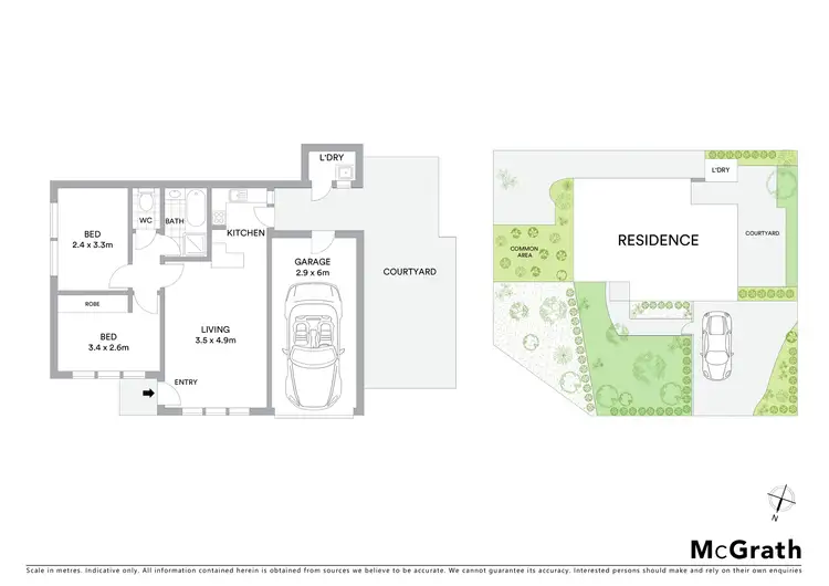 Floorplan of Homely unit listing, 1/49 Mervyn Street, Newtown VIC 3220