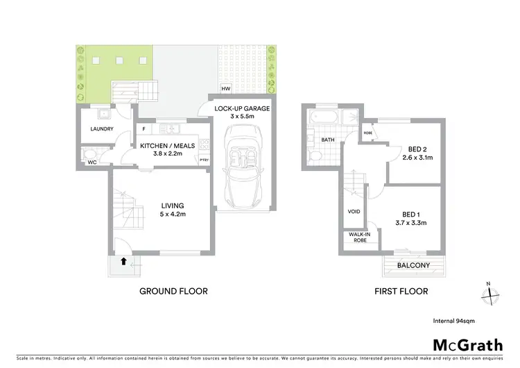 Floorplan of Homely townhouse listing, 4/1 Balfe Crescent, Brunswick West VIC 3055