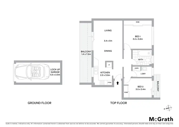 Floorplan of Homely apartment listing, 12/144 Ocean Street, Narrabeen NSW 2101