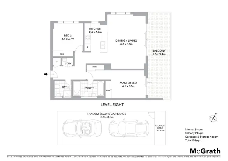 Floorplan of Homely apartment listing, 815/6 Baywater Drive, Wentworth Point NSW 2127