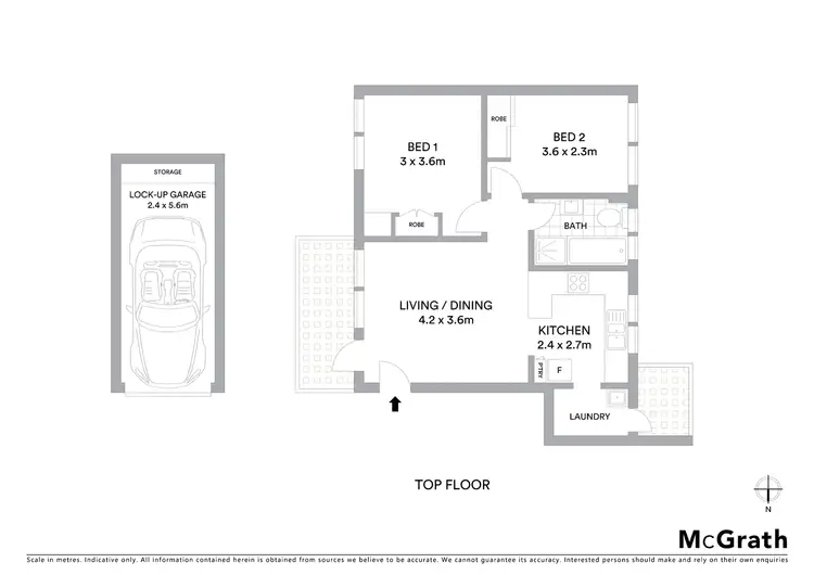 Floorplan of Homely apartment listing, 5/172 Pacific Parade, Dee Why NSW 2099