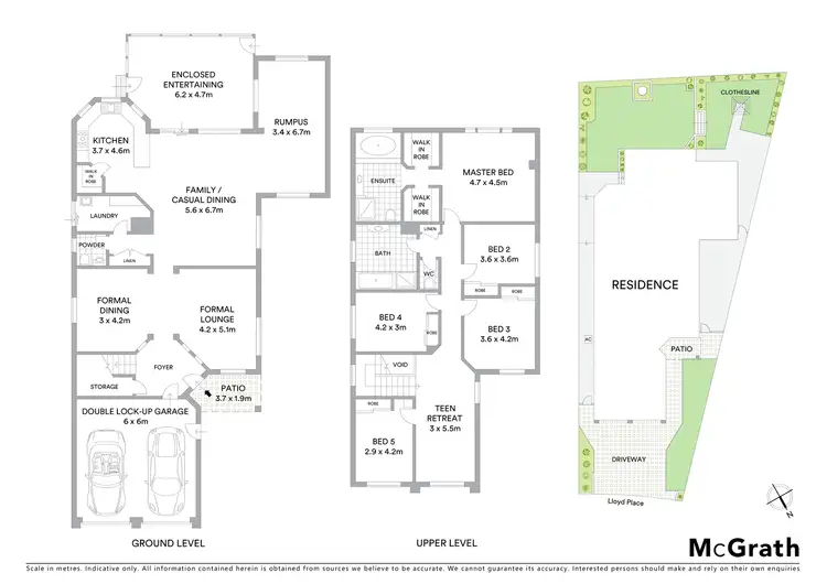 Floorplan of Homely house listing, 7 Lloyd Place, Casula NSW 2170
