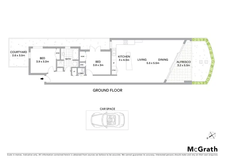 Floorplan of Homely apartment listing, 2/3 Ormond Esplanade, Elwood VIC 3184