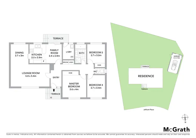 Floorplan of Homely house listing, 22 Jeffcott Place, Latham ACT 2615