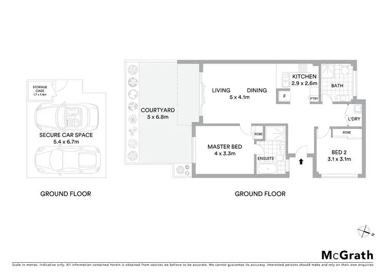 Floorplan of Homely apartment listing, 2/50 Kentwell Road, Allambie Heights NSW 2100