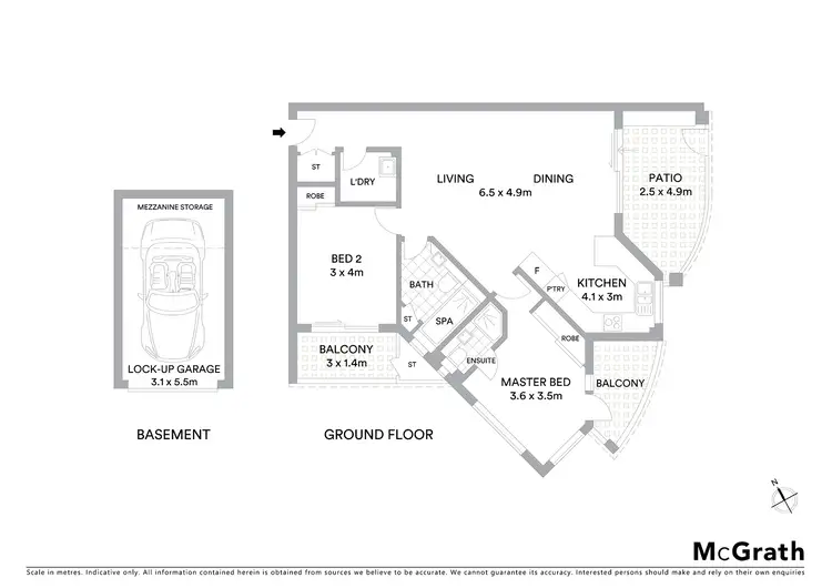 Floorplan of Homely apartment listing, 3/30 Kurnell Road, Cronulla NSW 2230