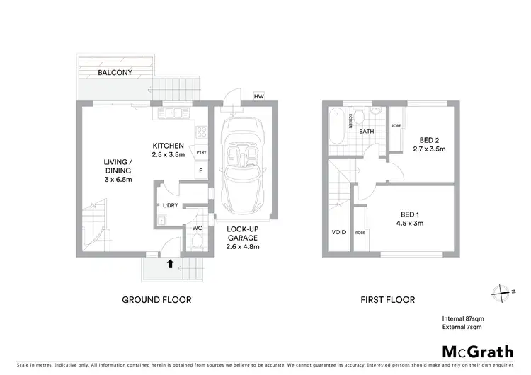 Floorplan of Homely townhouse listing, 7/1 Balfe Crescent, Brunswick West VIC 3055