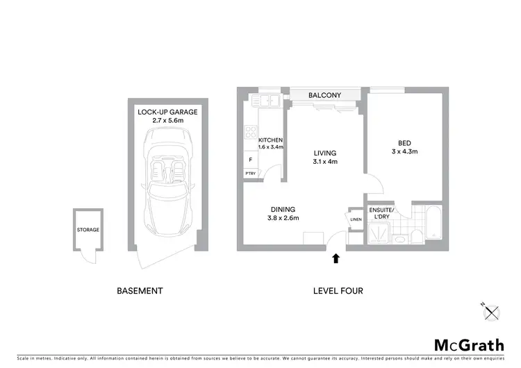 Floorplan of Homely unit listing, 4F/6 Bligh Place, Randwick NSW 2031
