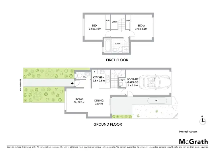 Floorplan of Homely townhouse listing, 4/8-12 Bawden Court, Pascoe Vale VIC 3044