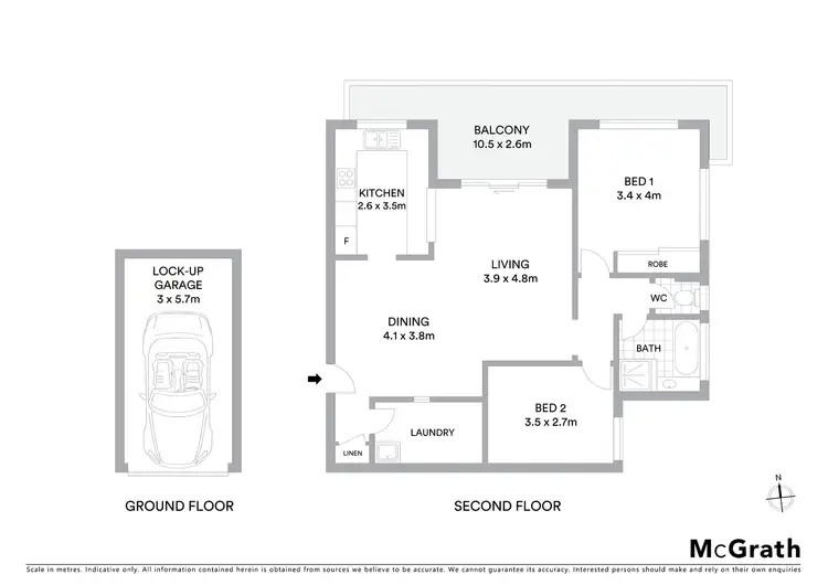 Floorplan of Homely apartment listing, 5/5-7 Park Road, Sans Souci NSW 2219