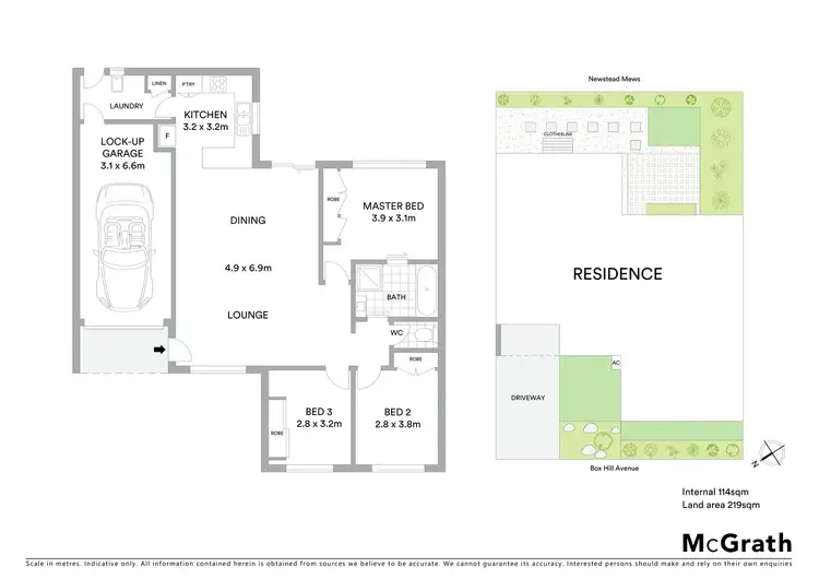 Floorplan of Homely townhouse listing, 39/75 Box Hill Avenue, Conder ACT 2906