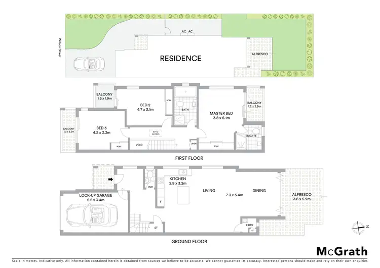 Floorplan of Homely semi-detached listing, 40 Wilson Street, Kogarah NSW 2217