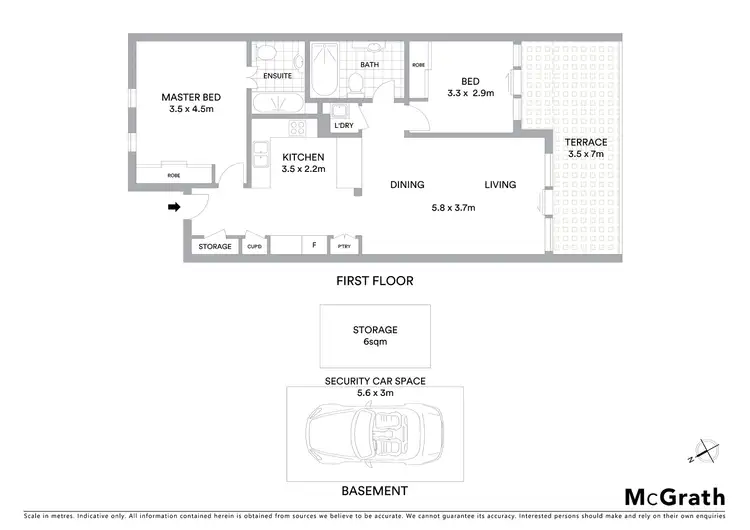 Floorplan of Homely apartment listing, 4/696 Old South Head Road, Rose Bay NSW 2029