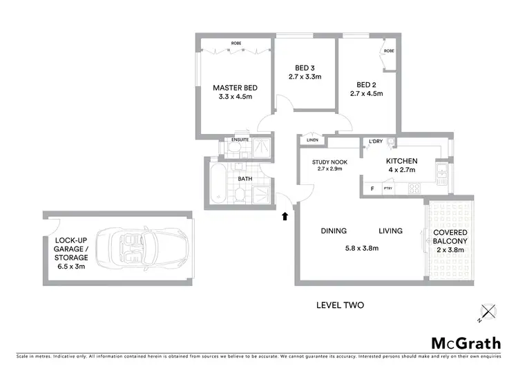 Floorplan of Homely apartment listing, 13/5 Telopea Street, Wollstonecraft NSW 2065