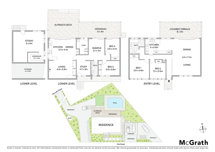 Floorplan of Homely semi-detached listing, 6 Net Road, Avalon Beach NSW 2107