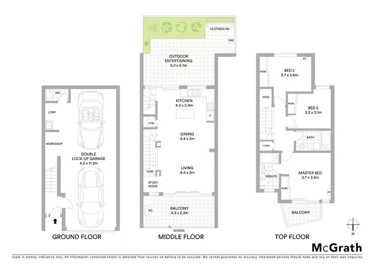Floorplan of Homely townhouse listing, 2/14 Simon Street, Yeronga QLD 4104