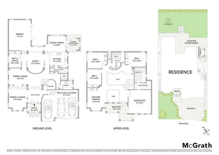 Floorplan of Homely house listing, 6 Grand Way, Castle Hill NSW 2154