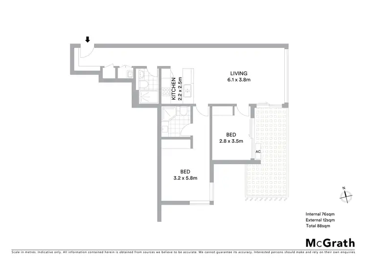 Floorplan of Homely apartment listing, A1202/20-28 Cambridge Street, Epping NSW 2121