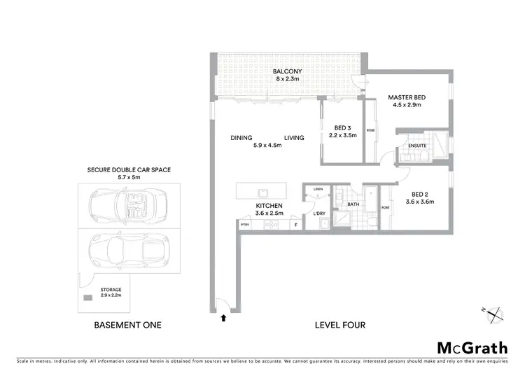 Floorplan of Homely apartment listing, 402/8 Avondale Way, Eastwood NSW 2122