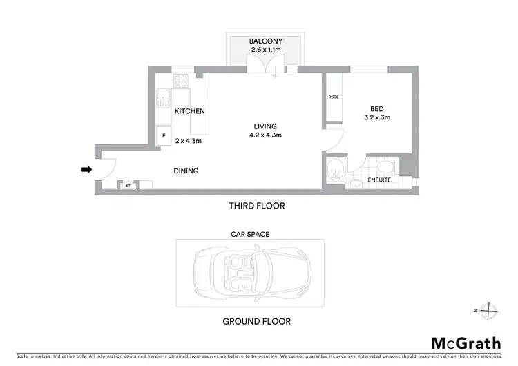 Floorplan of Homely apartment listing, 44/16A Chapel Street, St Kilda VIC 3182
