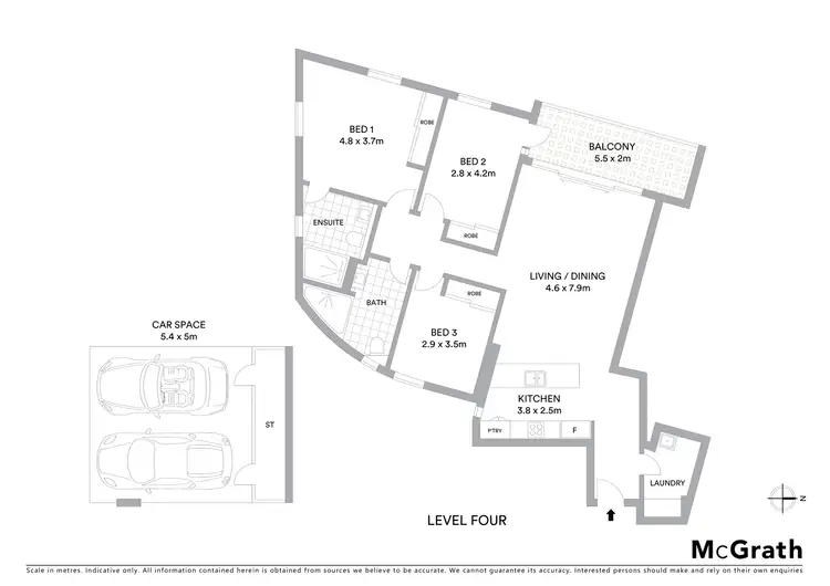 Floorplan of Homely apartment listing, 405/17 Finlayson Street, Lane Cove NSW 2066