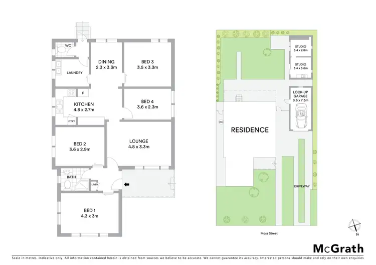 Floorplan of Homely house listing, 14 Moss Street, Chester Hill NSW 2162