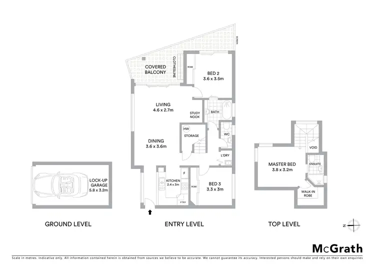 Floorplan of Homely unit listing, 2/120 Central Avenue, Indooroopilly QLD 4068