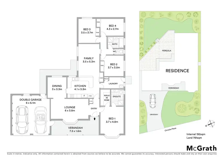 Floorplan of Homely house listing, 4 Christie Place, Gordon ACT 2906