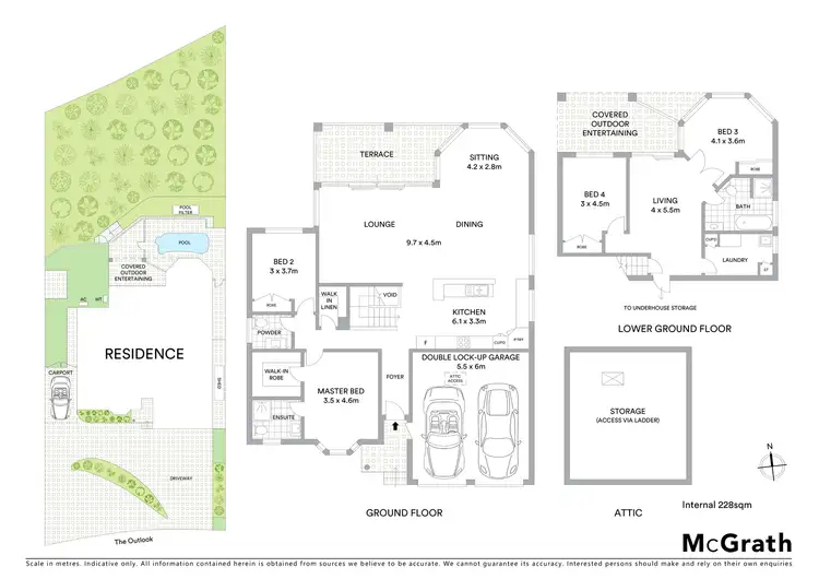 Floorplan of Homely house listing, 6 The Outlook, Hornsby Heights NSW 2077