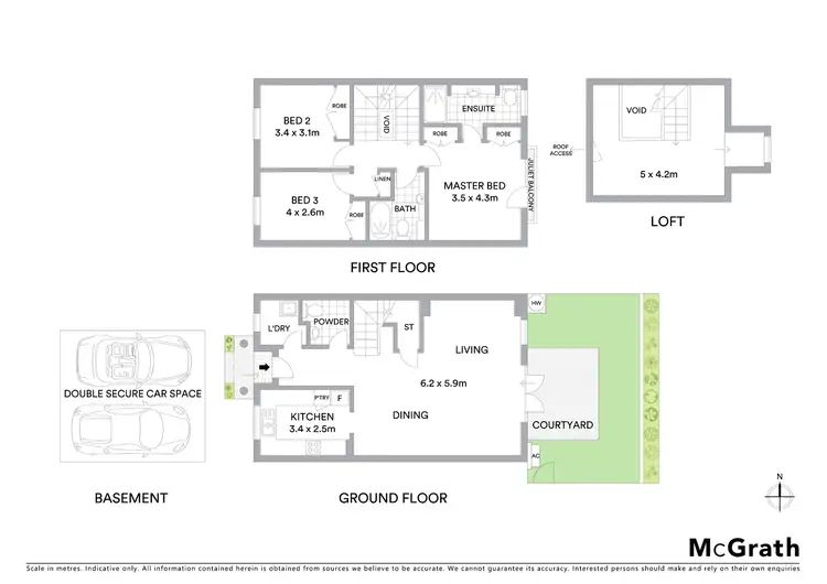 Floorplan of Homely townhouse listing, 4/16 Hardie Street, Neutral Bay NSW 2089